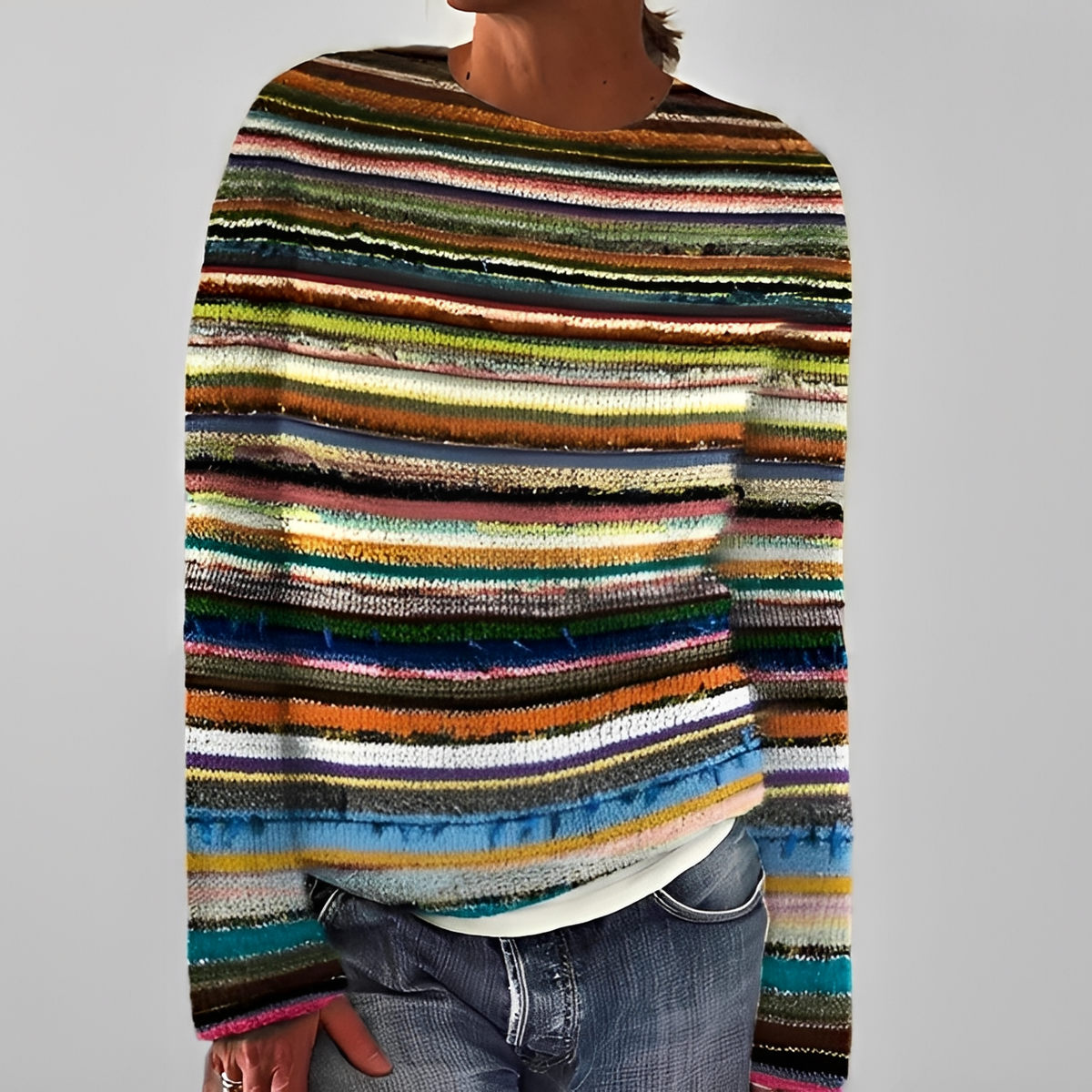 Liliane - Stylish sweater with crew neck