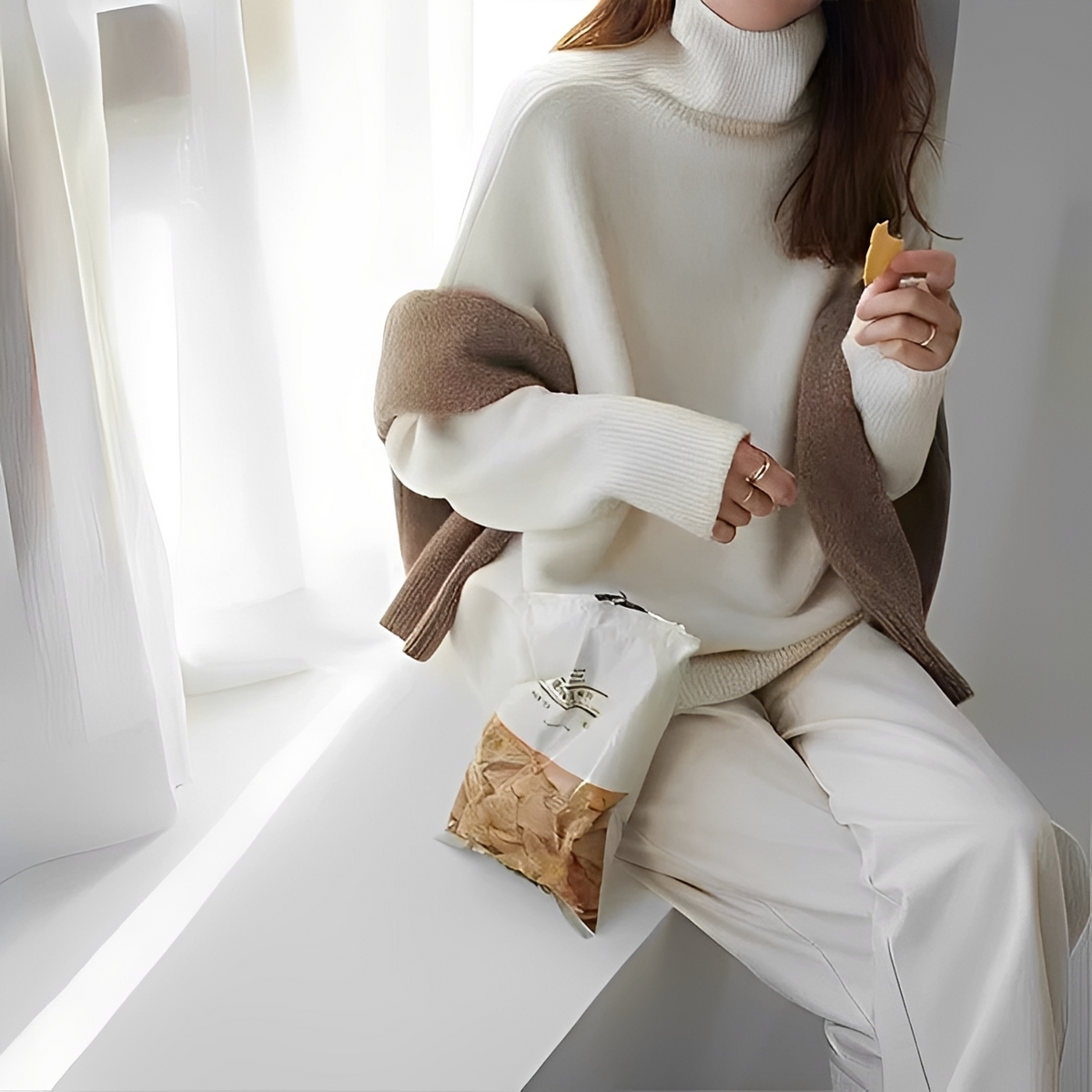 Clémentine - Comfortable turtleneck sweater