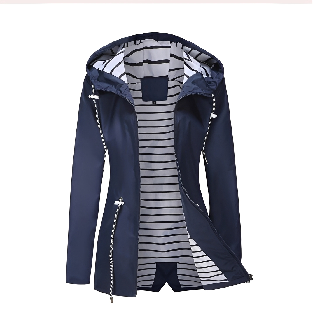 Nathalie - Elegant coat with hood