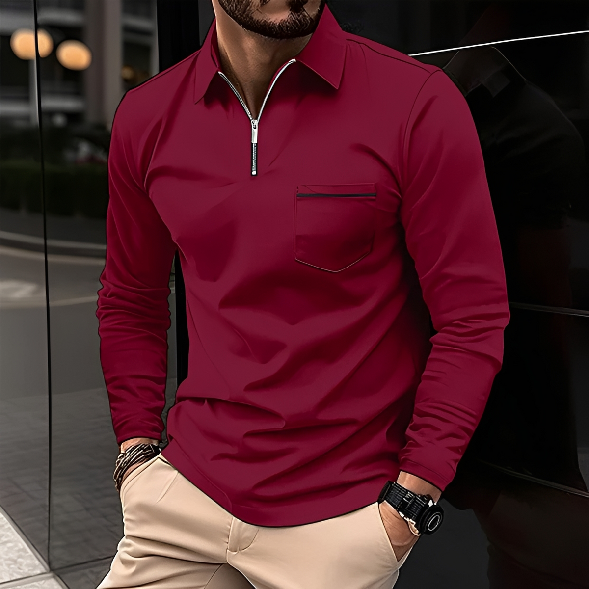 Romeo - Classic and comfortable long-sleeved shirt