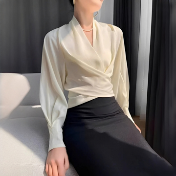 Annora - Fashionable and refined long-sleeve blouse