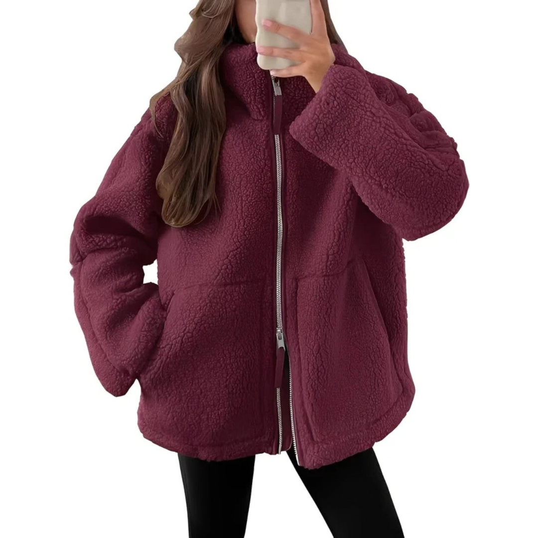 Rowena - Trendy and snug jacket with zipper