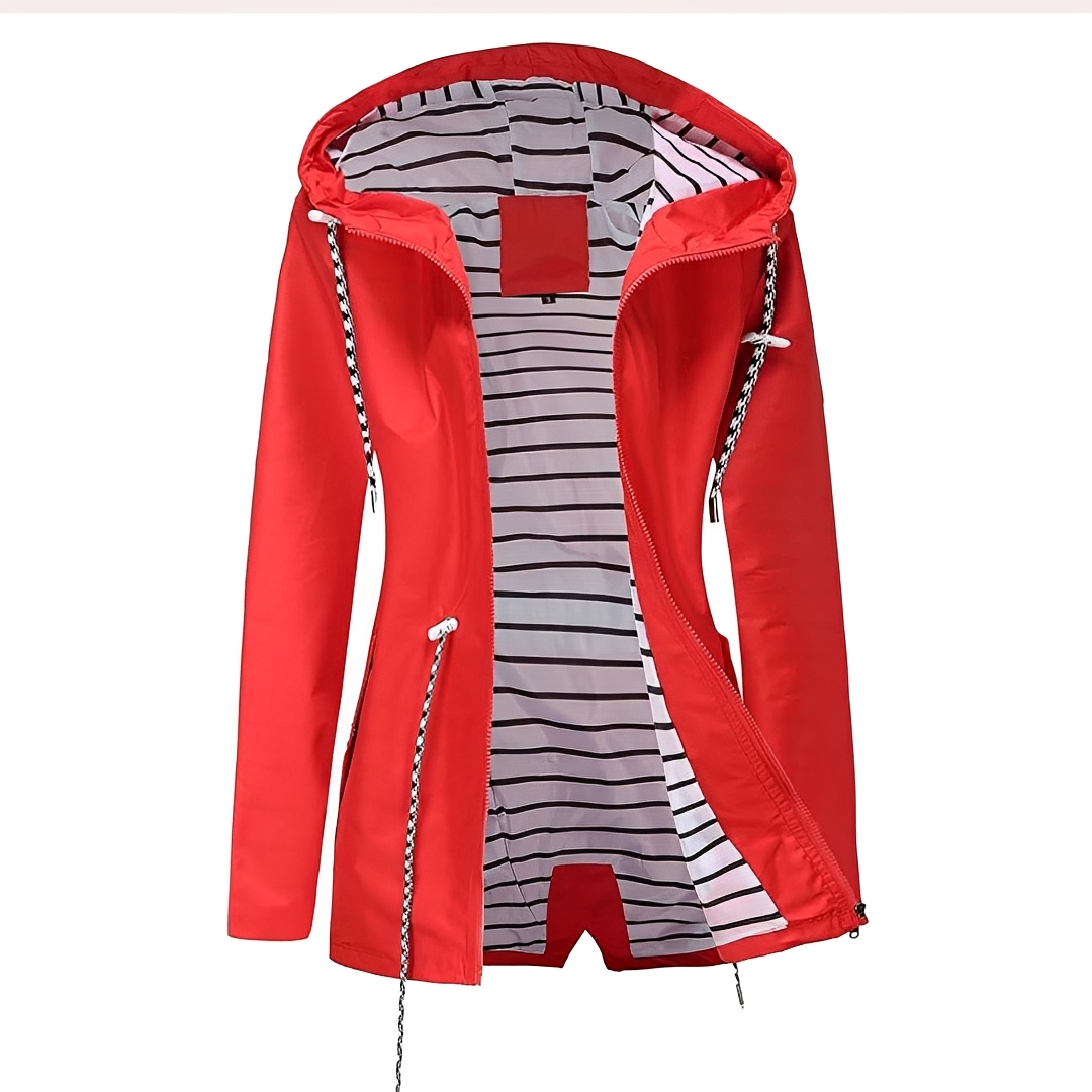 Nathalie - Elegant coat with hood