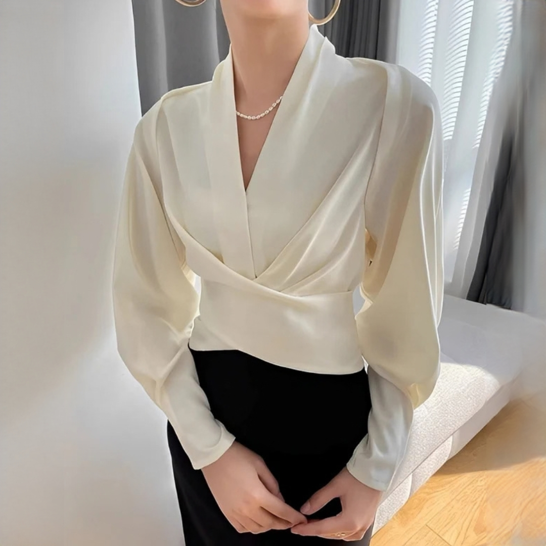 Annora - Fashionable and refined long-sleeve blouse