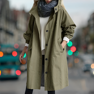 Bethany - Resistant hooded raincoat