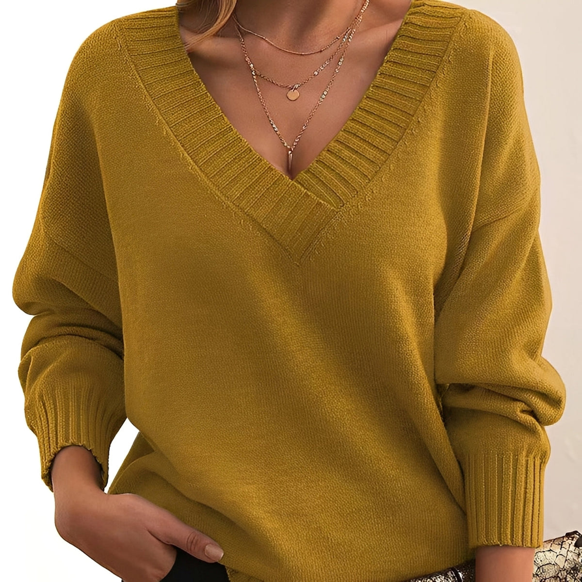 Mollie - Warm and stylish V-neck sweater