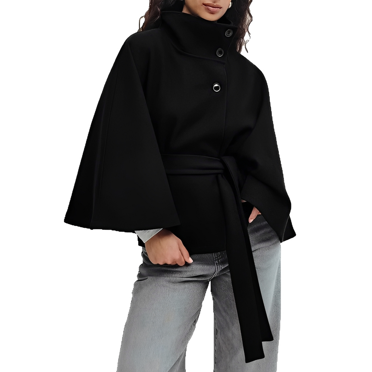 Loraine - Chic and comfy coat with belt