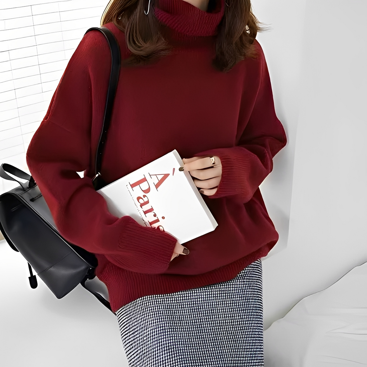 Clémentine - Comfortable turtleneck sweater
