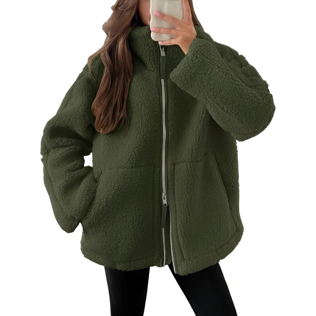 Rowena - Trendy and snug jacket with zipper