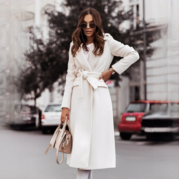 Haylie - Elegant coat with belt