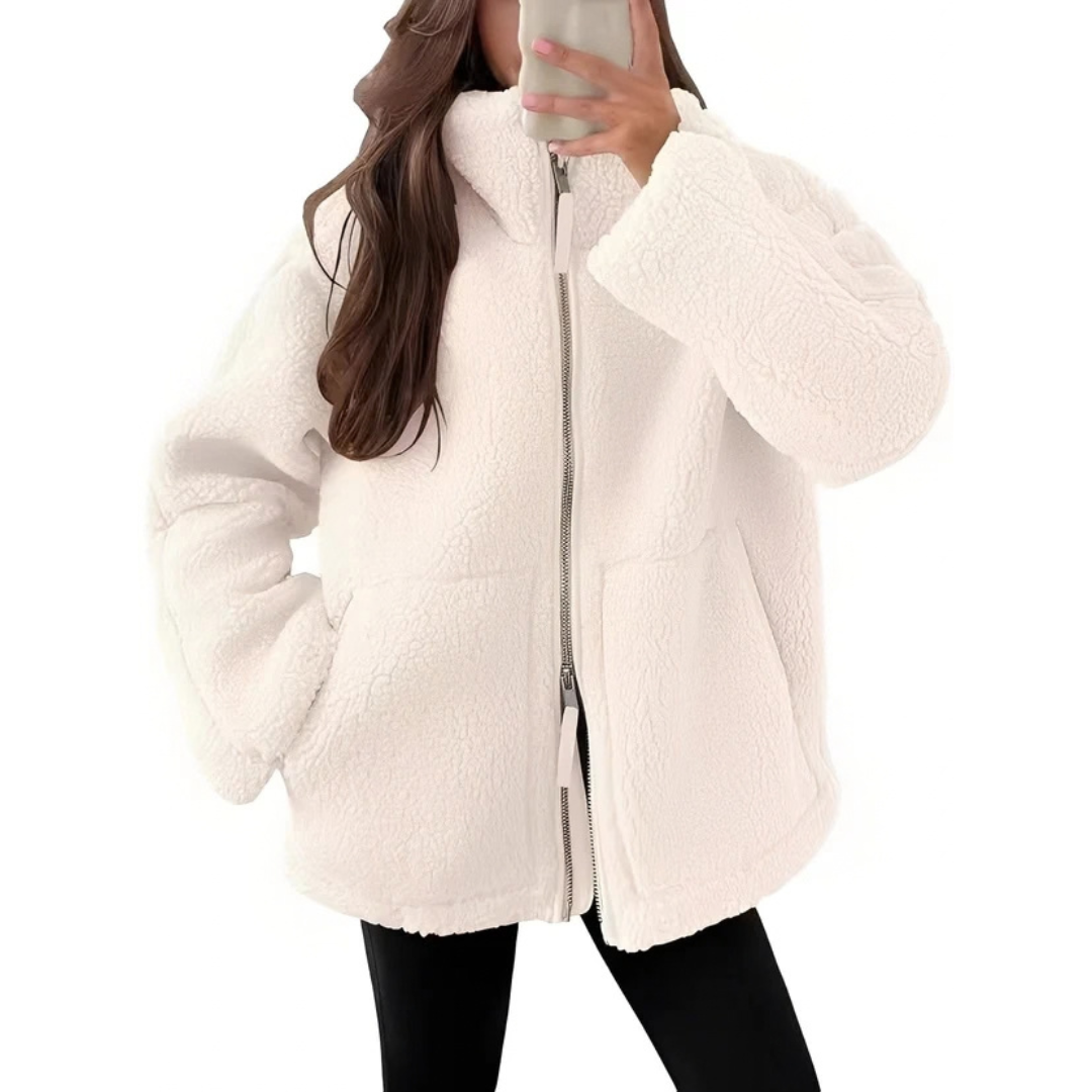 Rowena - Trendy and snug jacket with zipper