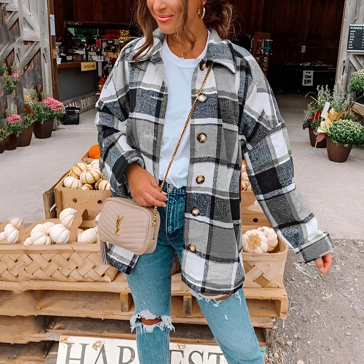 Anna - Trendy and comfortable oversized shirt
