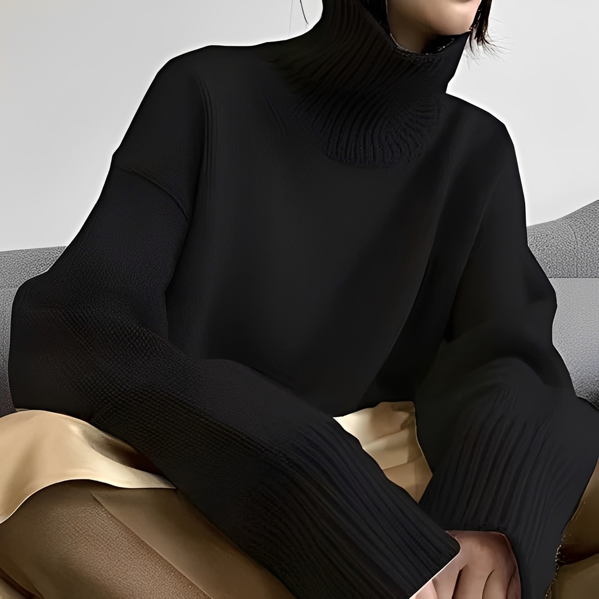 Clémentine - Comfortable turtleneck sweater