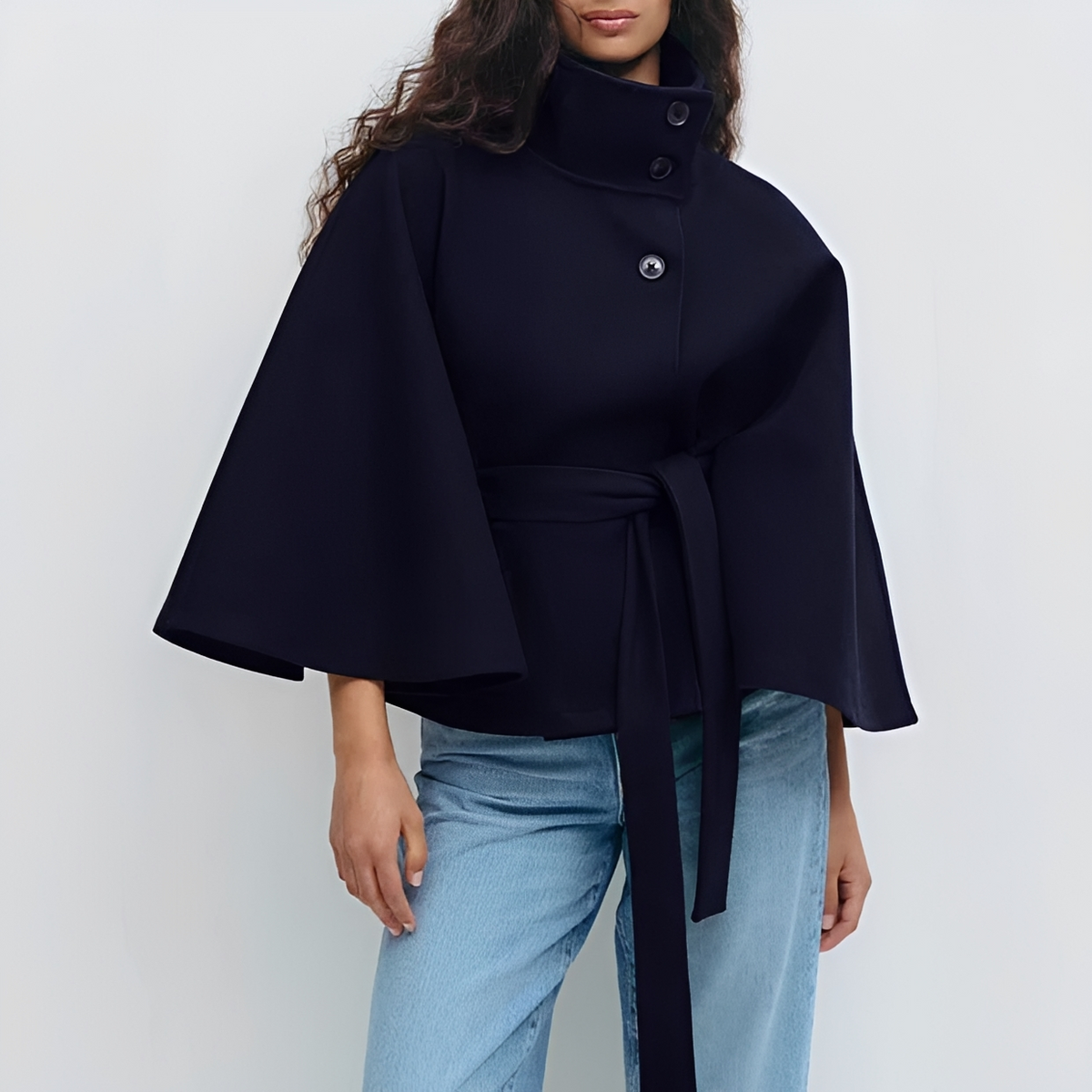 Loraine - Chic and comfy coat with belt