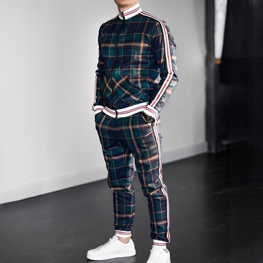 Neal - Trendy set of checkered trousers