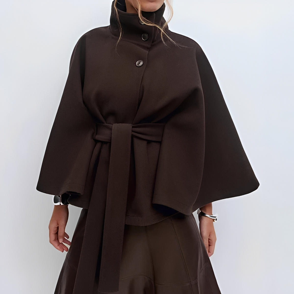 Loraine - Chic and comfy coat with belt