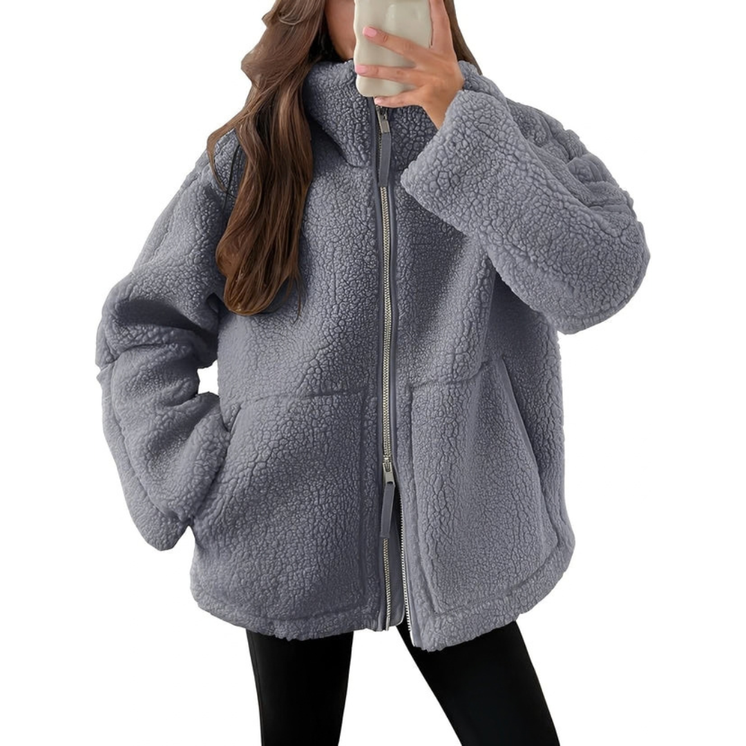 Rowena - Trendy and snug jacket with zipper