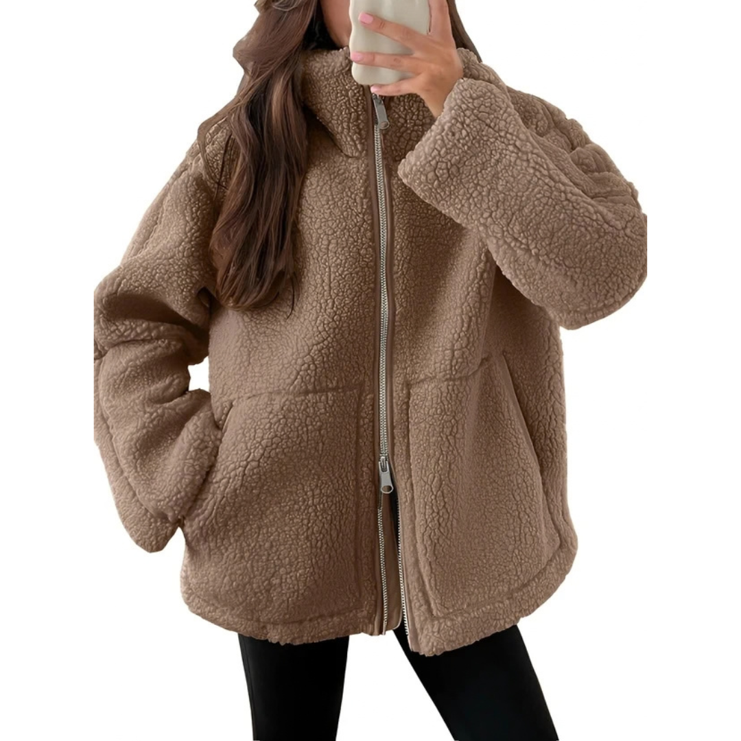 Rowena - Trendy and snug jacket with zipper