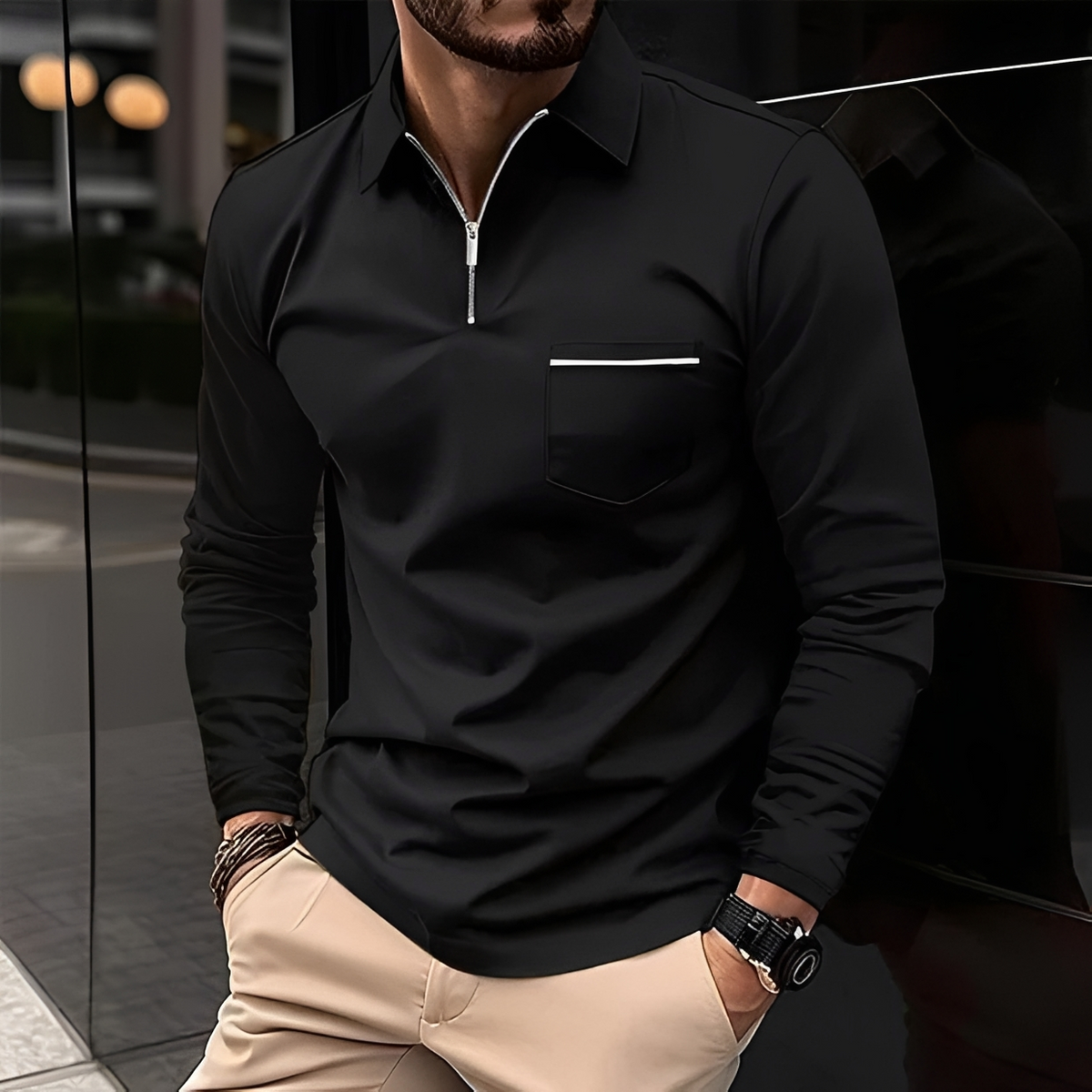 Romeo - Classic and comfortable long-sleeved shirt