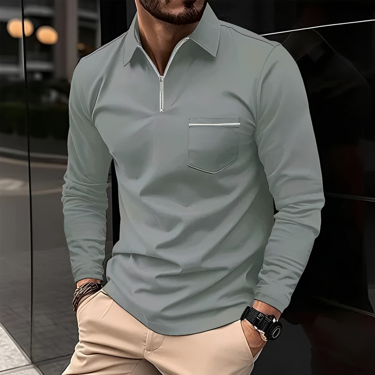 Romeo - Classic and comfortable long-sleeved shirt