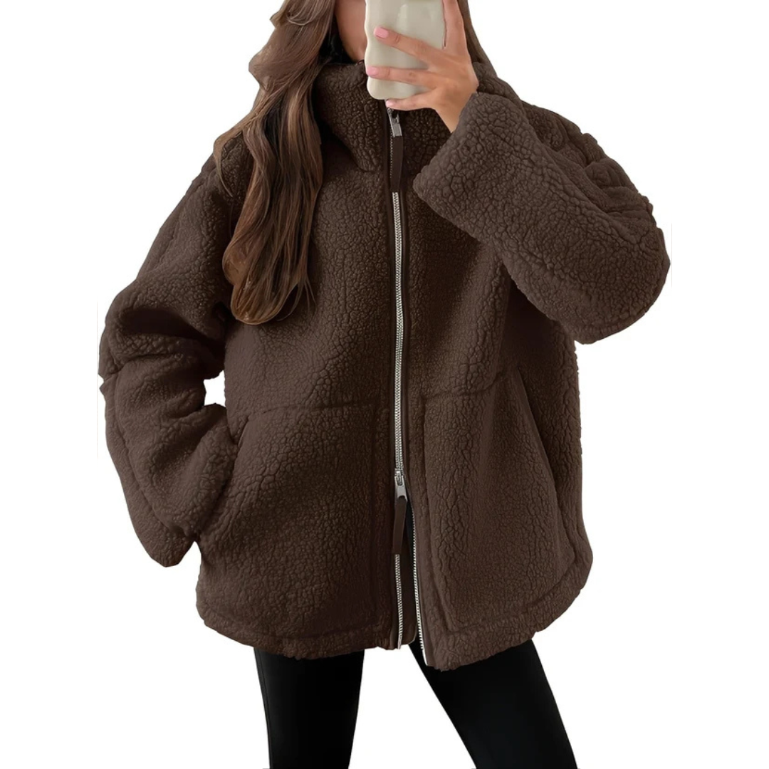 Rowena - Trendy and snug jacket with zipper