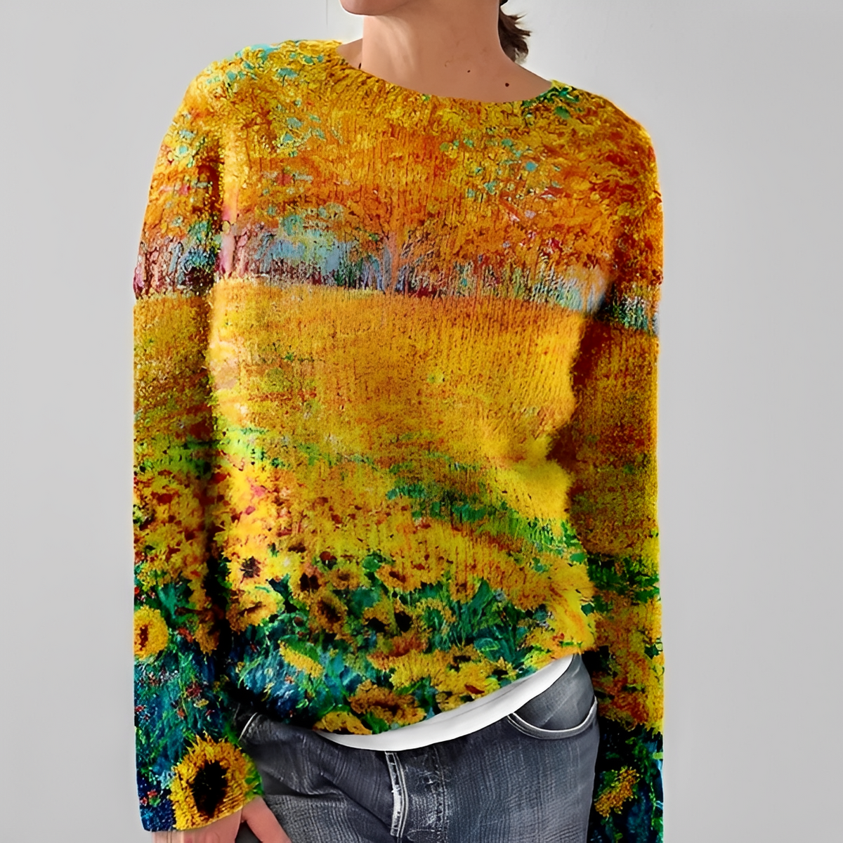Liliane - Stylish sweater with crew neck