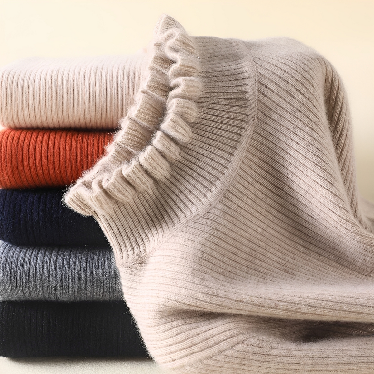 Alva - Elegant and soft turtleneck sweater