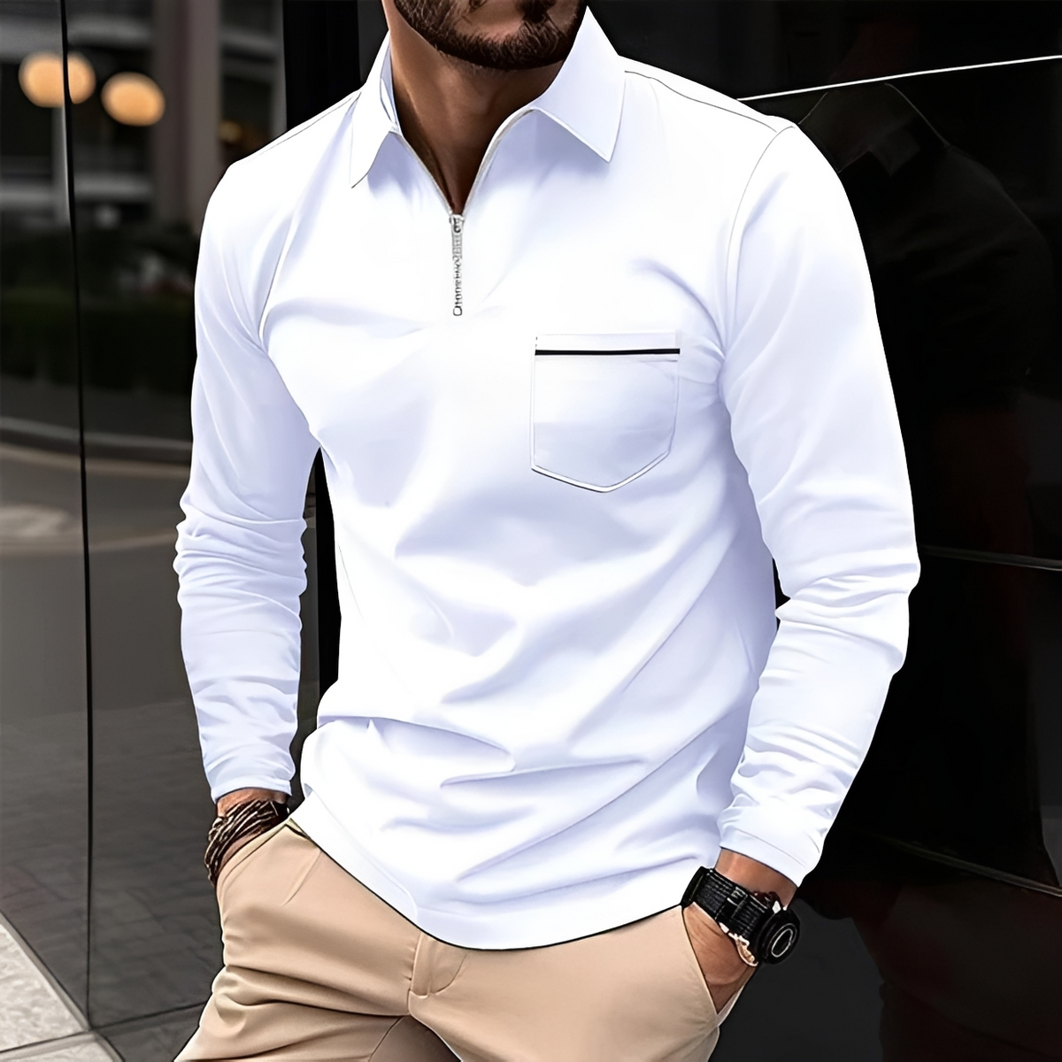 Romeo - Classic and comfortable long-sleeved shirt