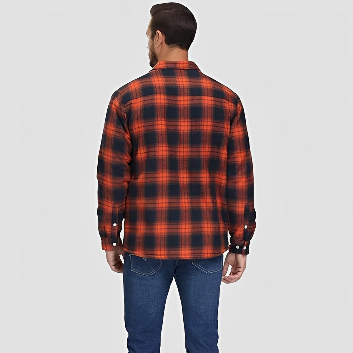 Marlon - Sturdy winter checkered shirt