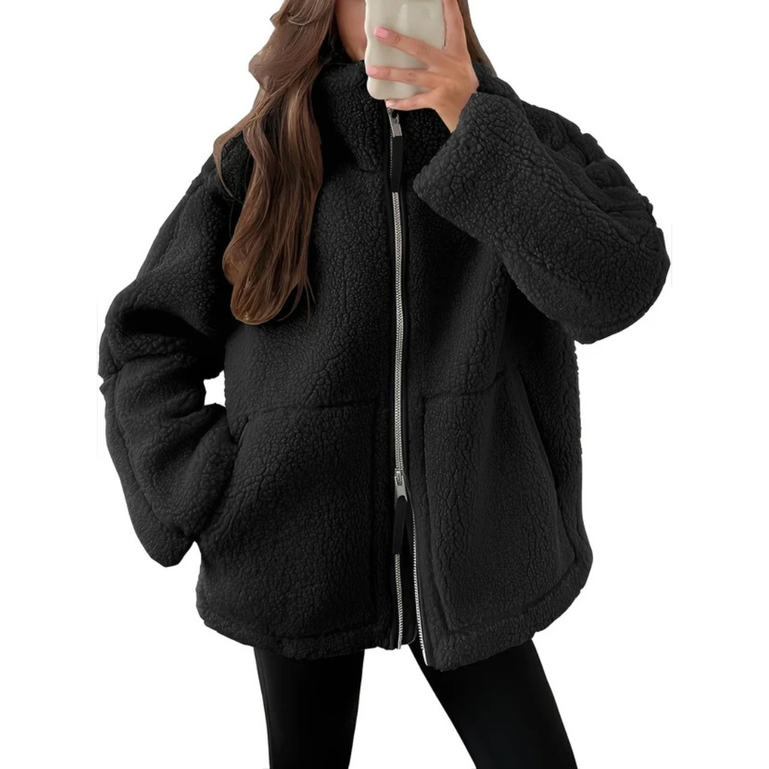 Rowena - Trendy and snug jacket with zipper