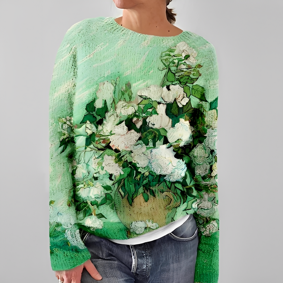Liliane - Stylish sweater with crew neck