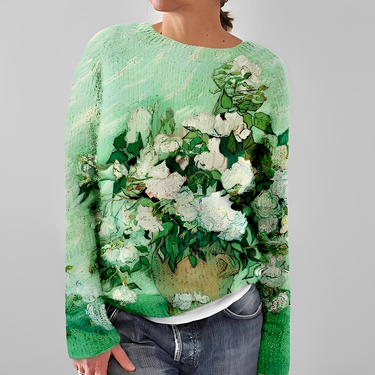 Liliane - Stylish sweater with crew neck