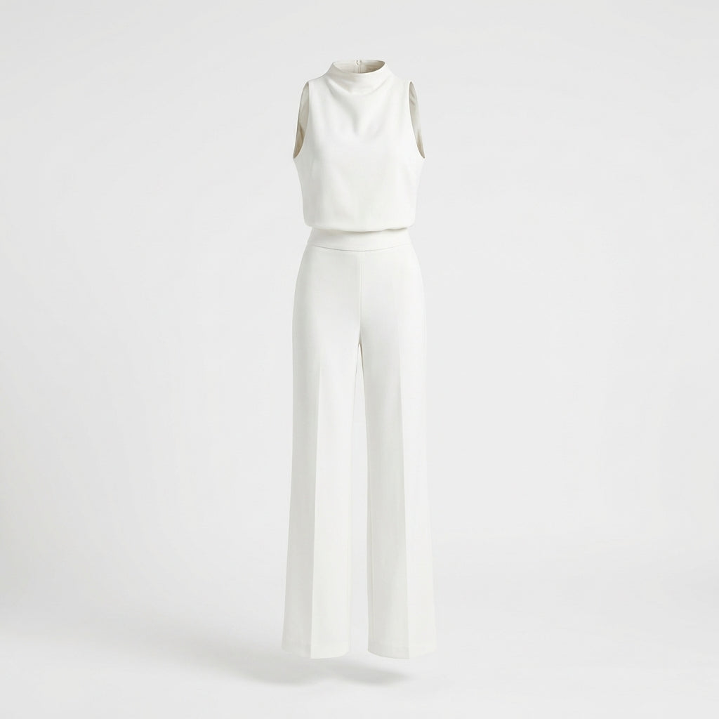 Almerra - Sleeveless Jumpsuit with Wide Leg for Women