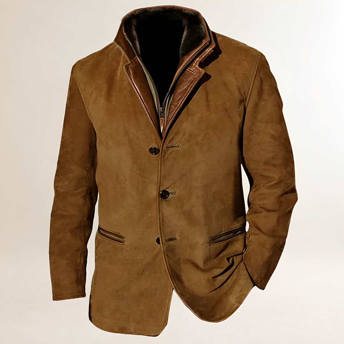 Women's Blazer with Double Button Closure, Classic Collar, Regular Fit