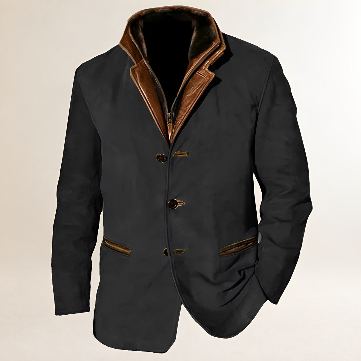 Women's Blazer with Double Button Closure, Classic Collar, Regular Fit