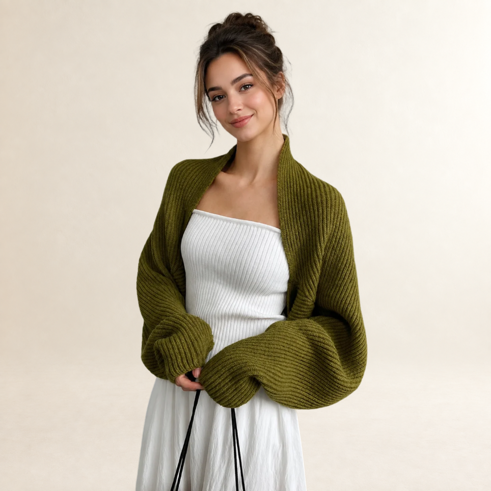 Women's cardigan open front ribbed pattern long sleeve loose fit