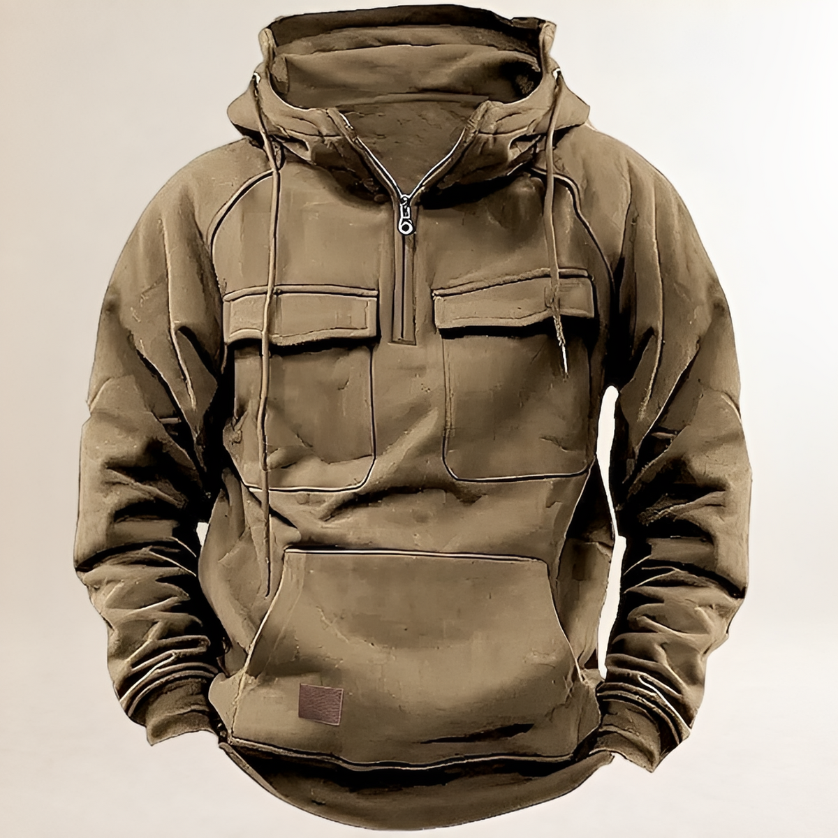 Men's Hoodie - Zipper, Front Pockets, Regular Fit