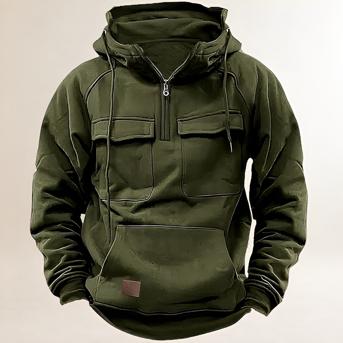 Men's Hoodie - Zipper, Front Pockets, Regular Fit