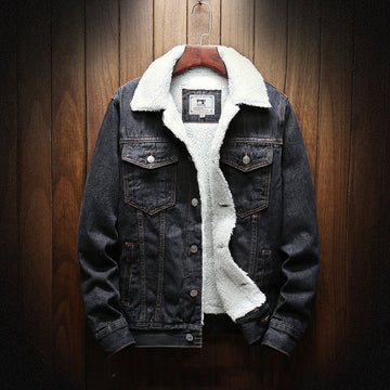 Men's Jacket with Classic Fit, Button Closure and Chest Pockets