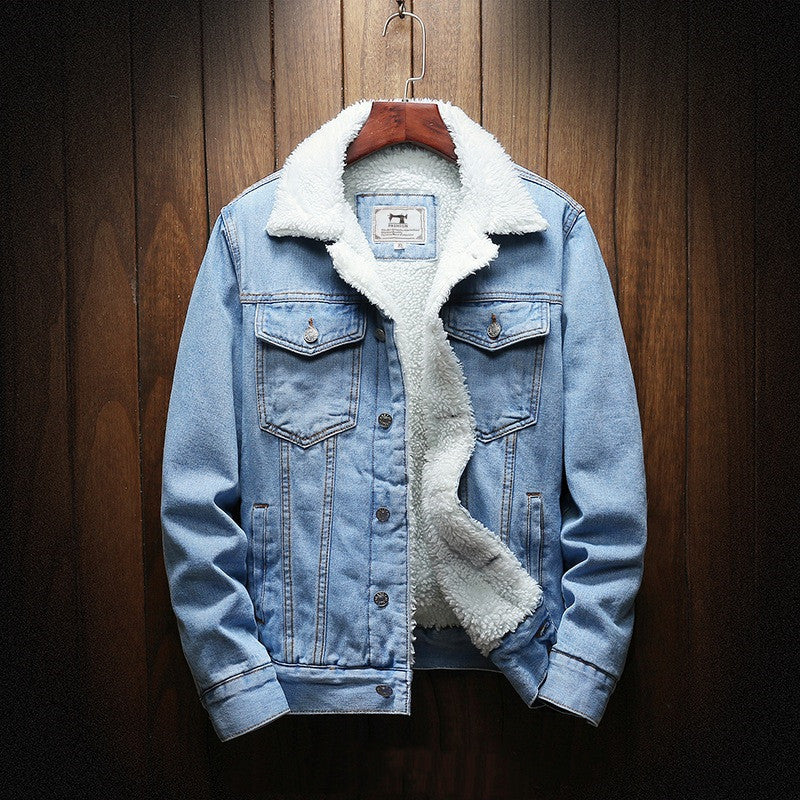 Men's Jacket with Classic Fit, Button Closure and Chest Pockets
