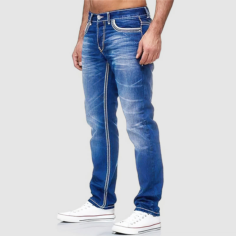 Men's Jeans in Classic Cut - Regular Fit, Five-Pocket Design