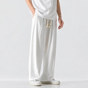 Men's Jogging Pants with Regular Fit Woven Drawstrings Elastic Waist