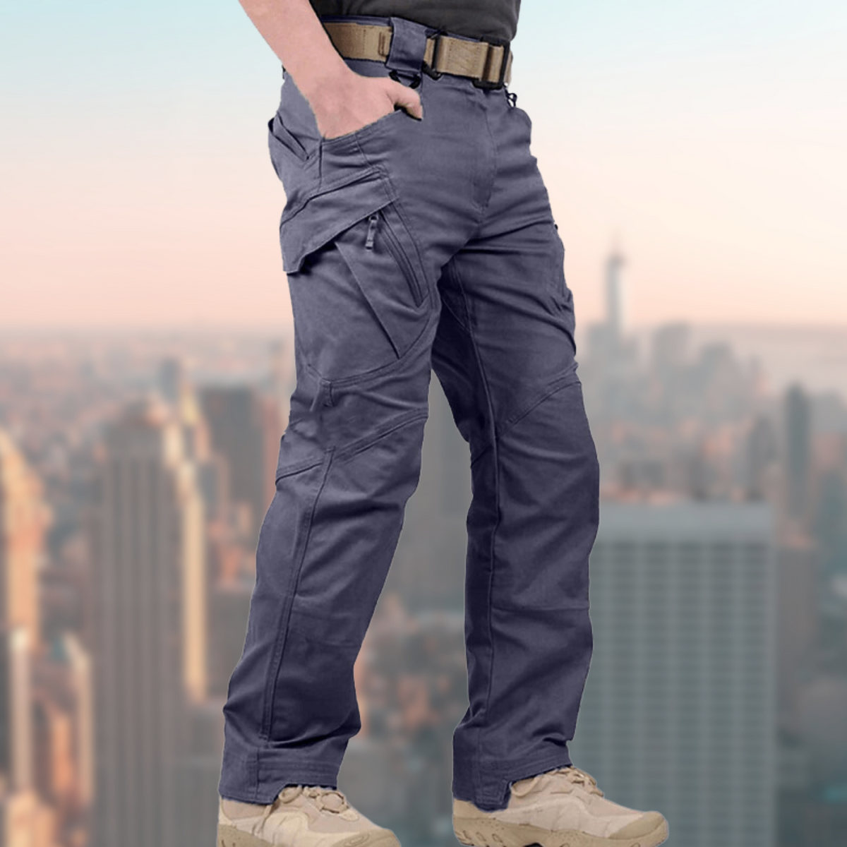 Men's Tactical Pants - Waterproof, Cargo Style, Straight Leg, Multiple Pockets