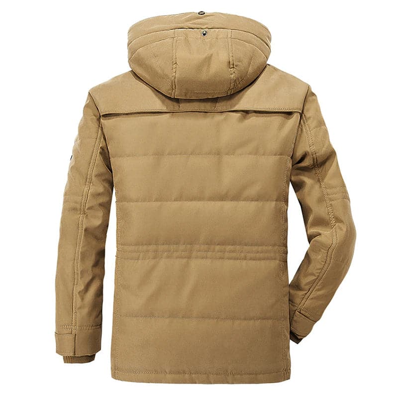 Men's Winter Parkas with Hood Regular Fit Multiple Pockets