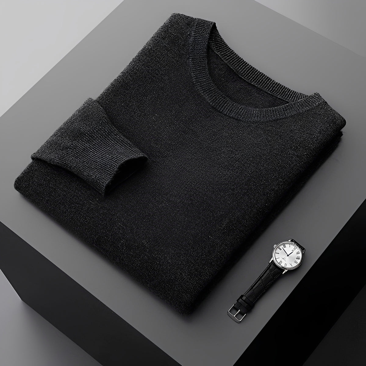 Fashion Sweater Pullover Crewneck Men Long Sleeve Casual - Relaxed Fit