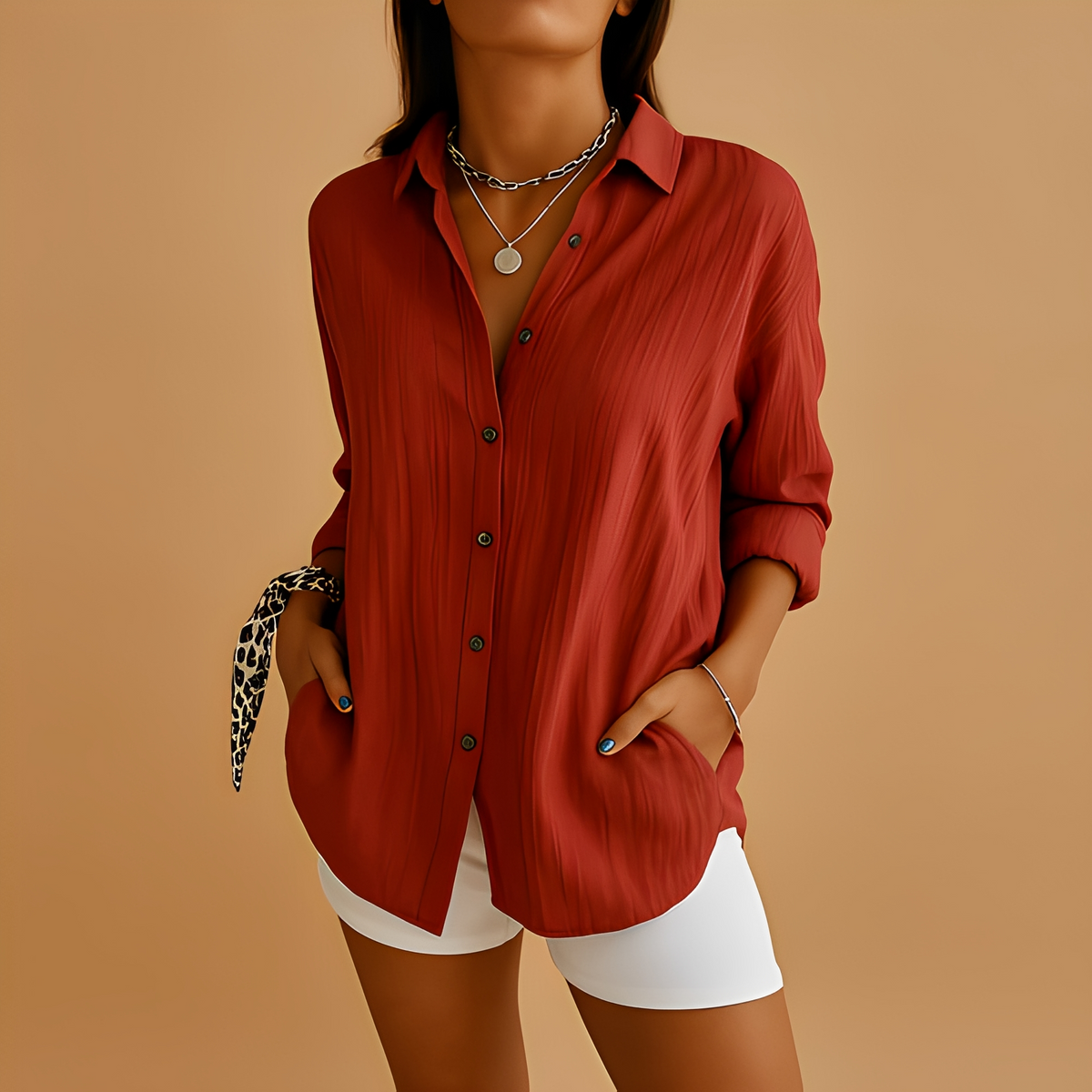 Aldina - Casual Long Sleeve Blouse for Women